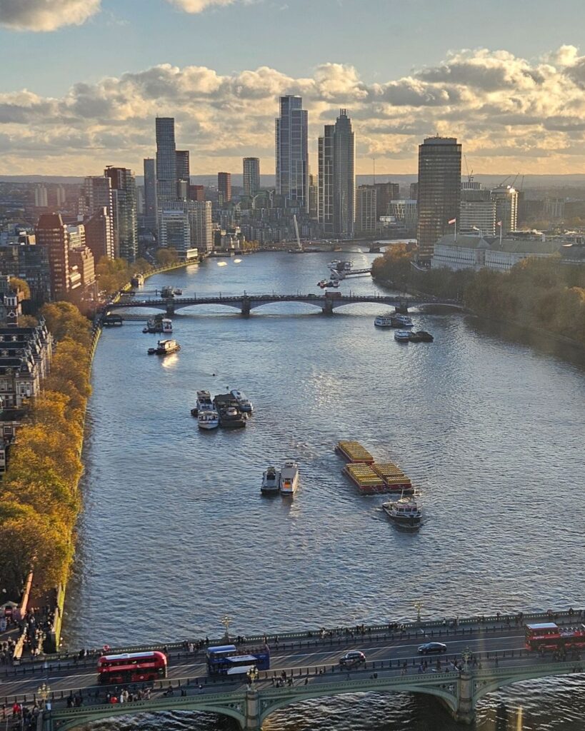 Uitzicht Londen vanuit London Eye